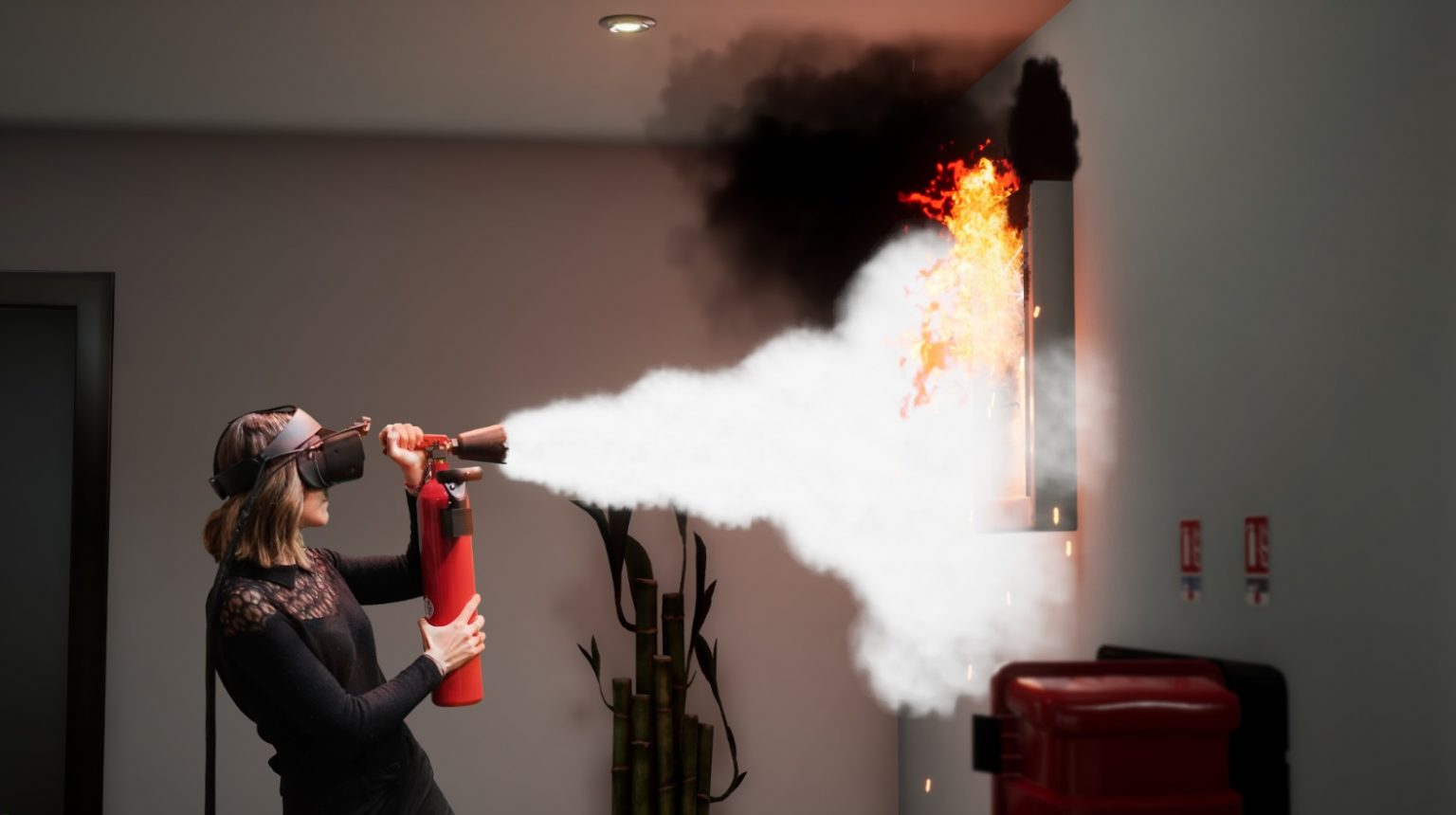 Lancement du simulateur de feu en réalité virtuelle YouRescue pour la